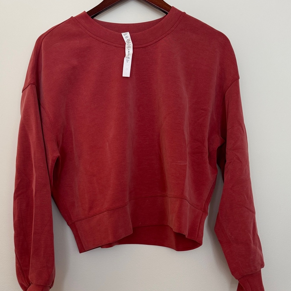 Lululemon Perfectly Oversized Cropped Crew Softstream Sweatshirt